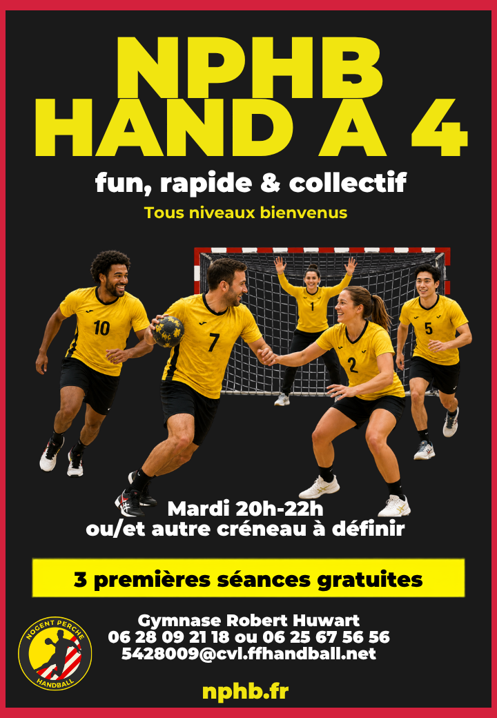 Affiche Hand à 4 & Hand Loisir (1)